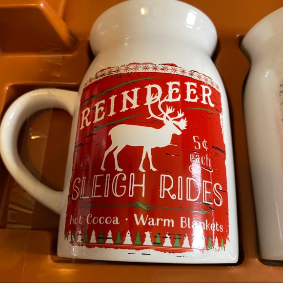 NEW SET 2 CERAMIC CHRISTMAS MUGS - Picture 3 of 10